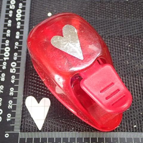 おおきめ　いびつな　ハート　クラフトパンチ