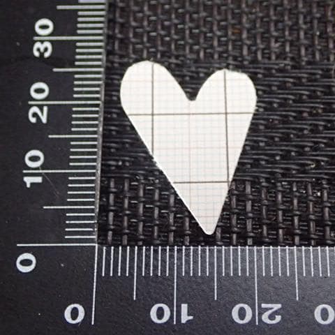 おおきめ　いびつな　ハート　クラフトパンチ