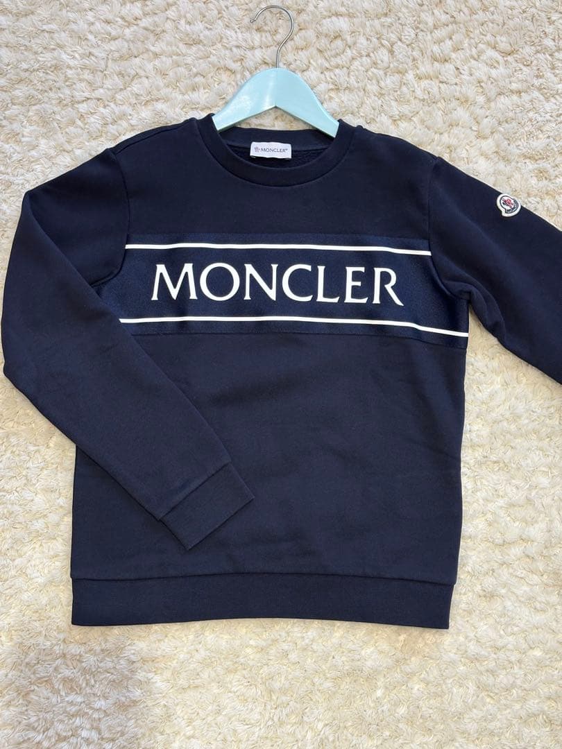 モンクレール キッズ ロゴ トレーナー スウェット 12 150㎝ ネイビー