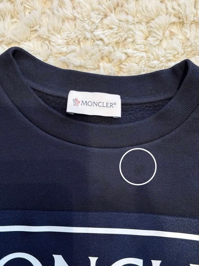 モンクレール キッズ ロゴ トレーナー スウェット 12 150㎝ ネイビー