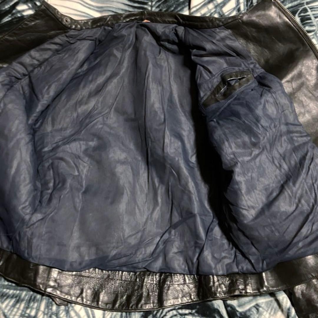 70s ユーロビンテージ フランス製？ シングルライダース ailee zip