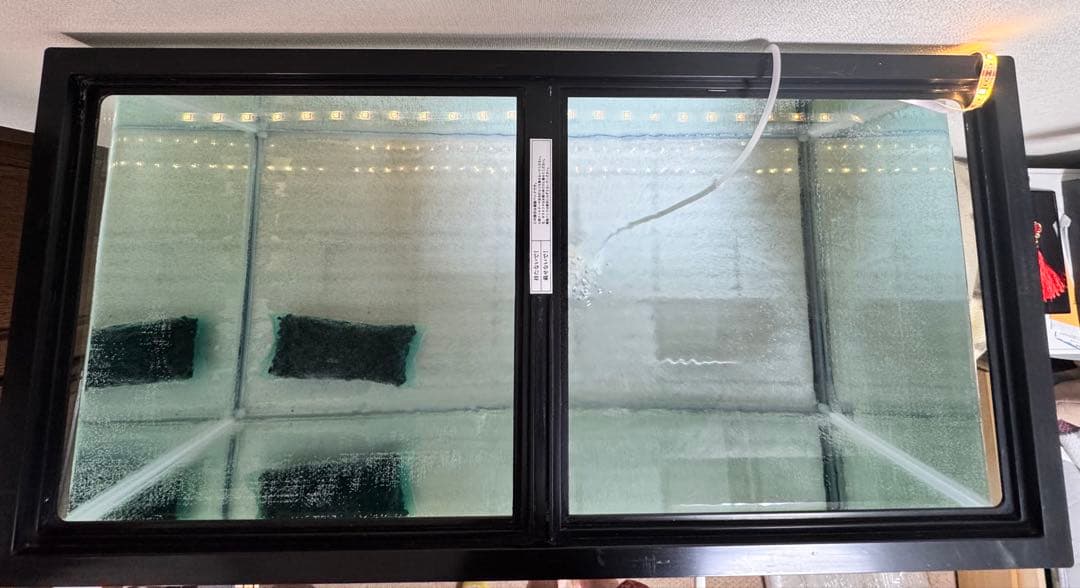 栃木県　引き取り限定　90センチ　ガラス水槽　水槽台