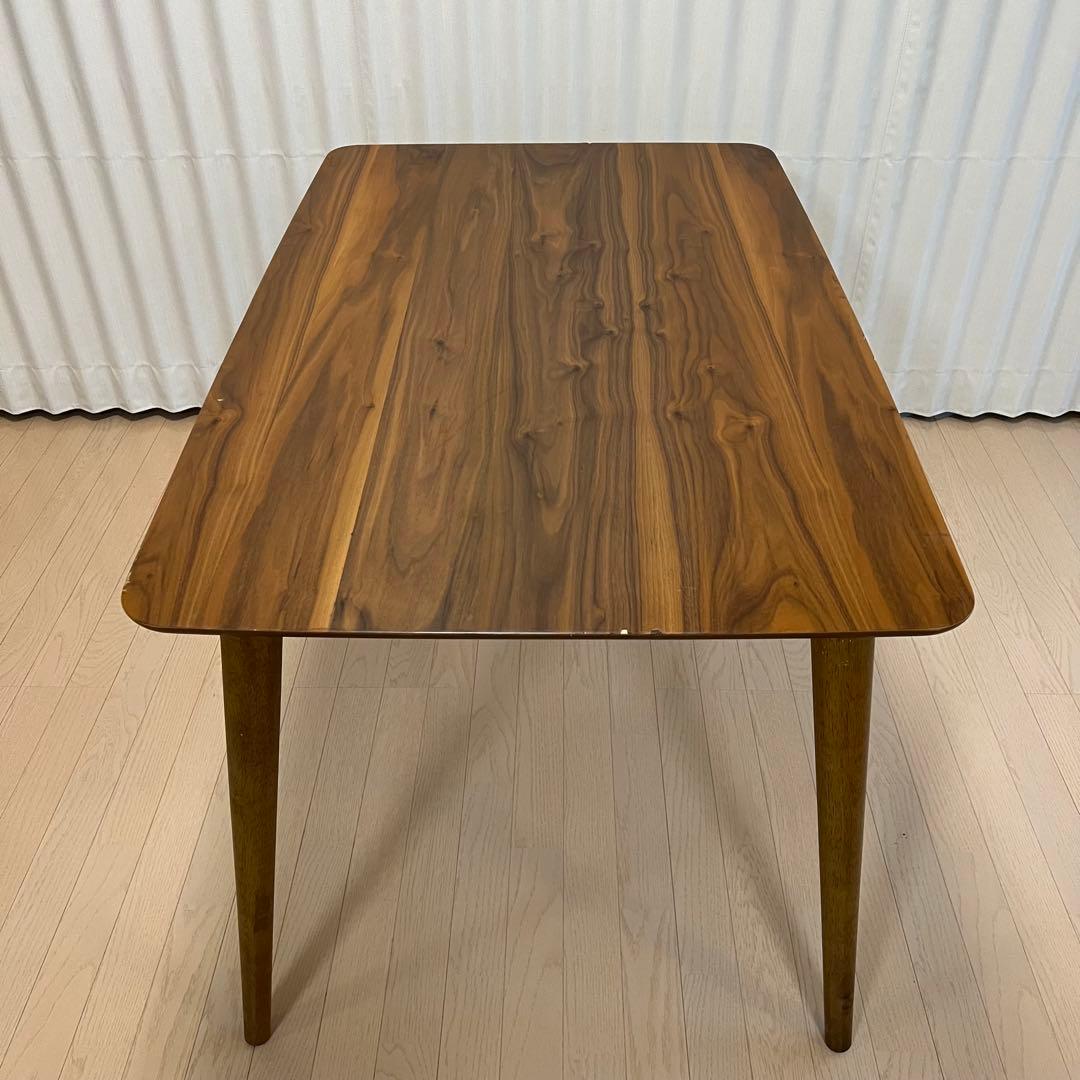 地域限定送料込み【TOMTE】　ウォールナット　ダイニングテーブル120cm