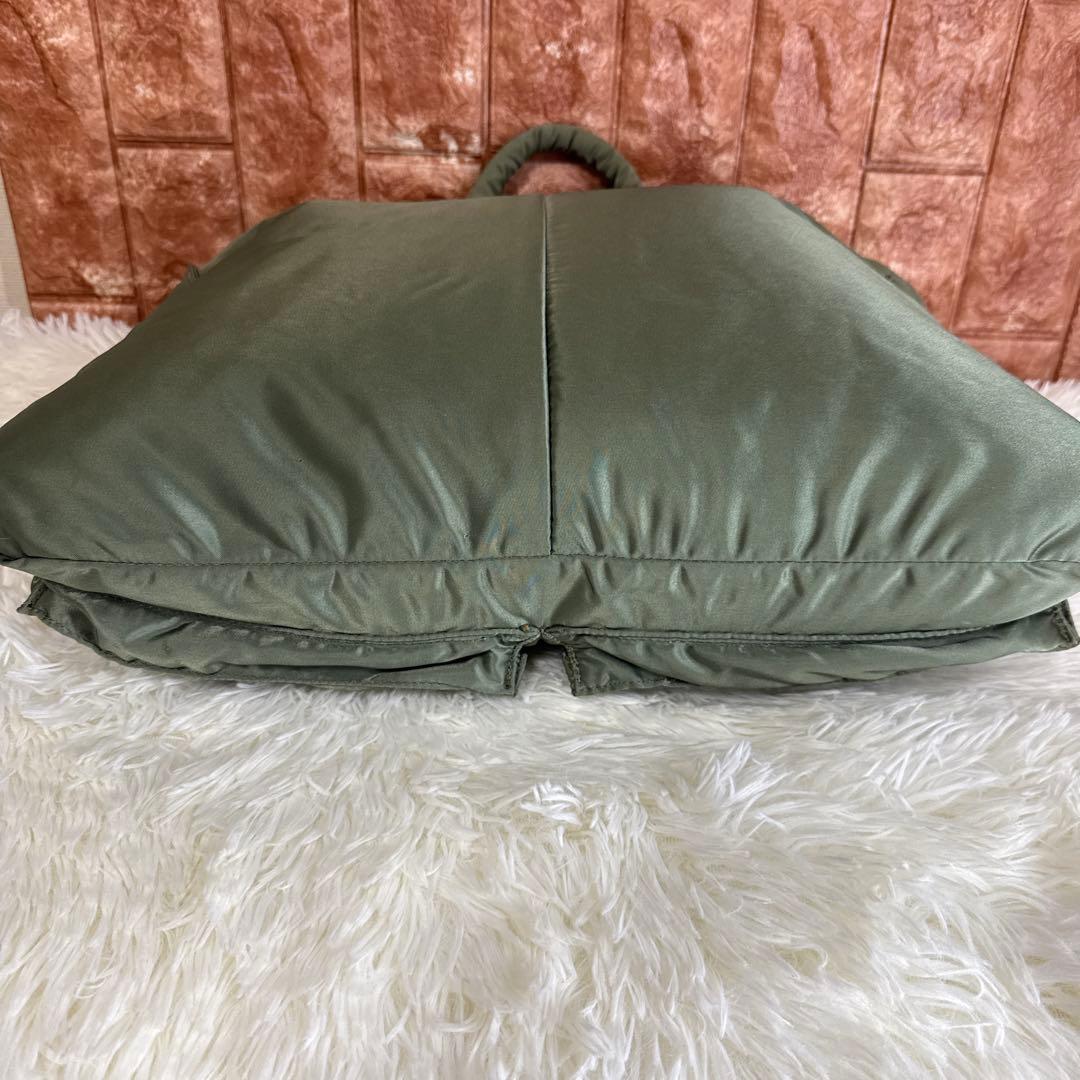 【美品】 ポーター タンカー ブリーフケース L セージグリーン 希少 廃盤品