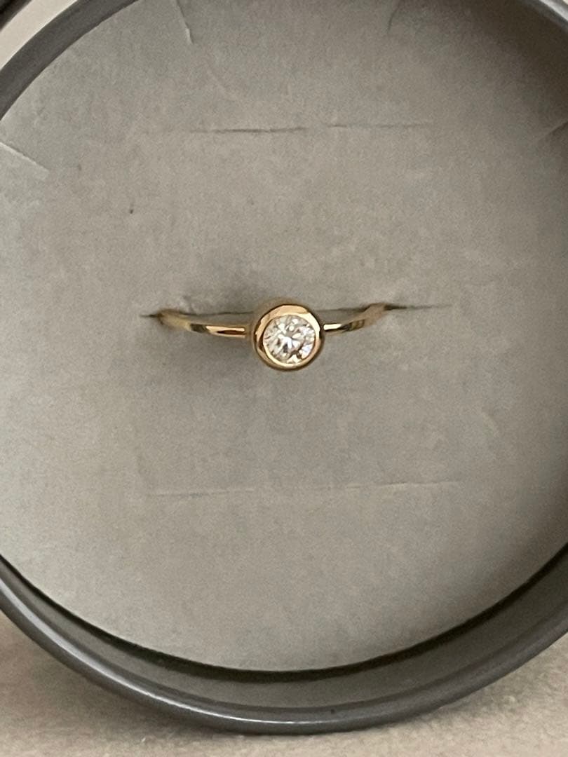 lilas スピックアンドスパン　フクリン　18k ダイヤリング　13号