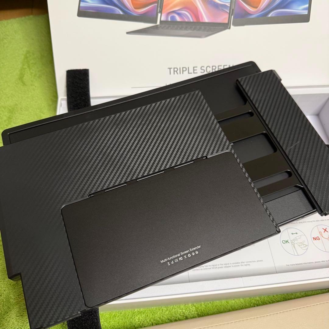 T883 ノートパソコンドッキング型 2画面マルチモニター 14インチ 3画面に