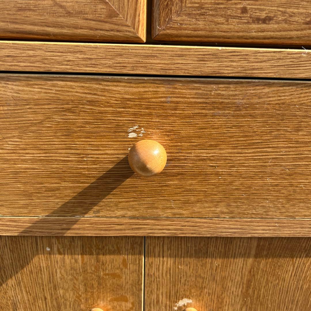 【昭和レトロ・アンティーク】食器棚　カップボード　キャビネット　飾り棚