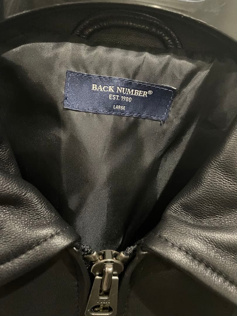 バックナンバー　レザージャケット 羊革 ブラック　シングルライダース　コーチ