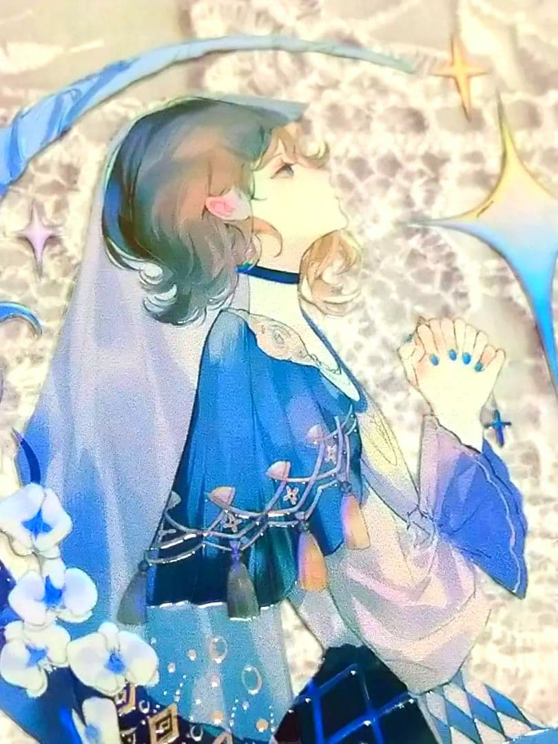 のこり２✩J518＃星月幻想指南(虹光)切り売り海外人物マステ女の子