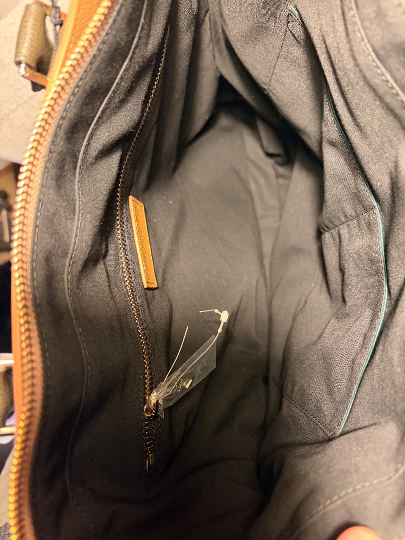 ポールスミス　Paul Smithキャメル 合成皮革 ビジネスバッグ