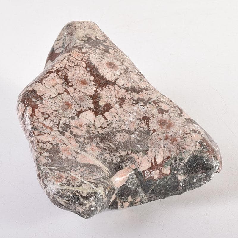 天然石　鑑賞石　菊花石　置物　重さ約1423g　V R8540