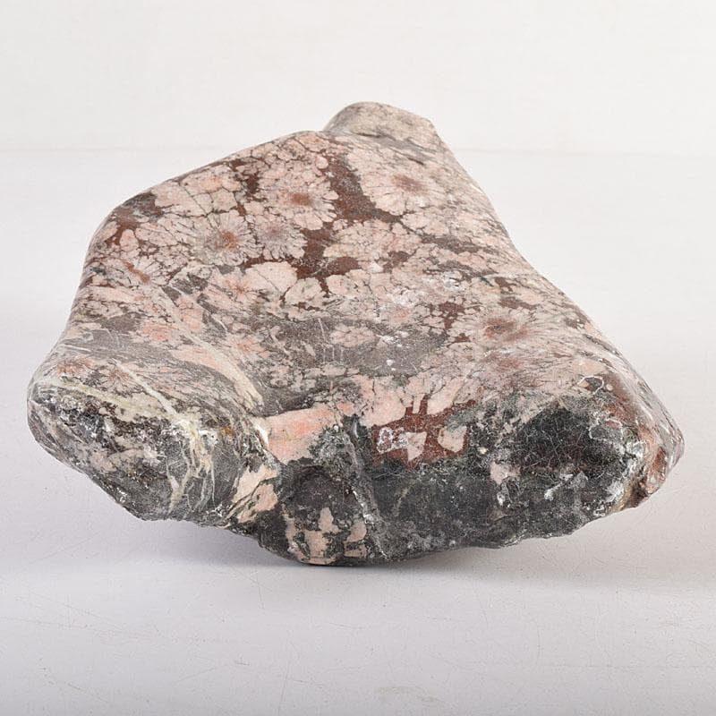 天然石　鑑賞石　菊花石　置物　重さ約1423g　V R8540