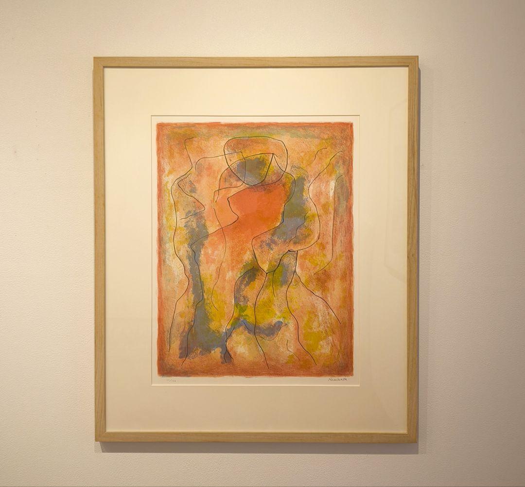 難波田 龍起 図録掲載 明るい時：「リトグラフィ・オリジナル」より 版画