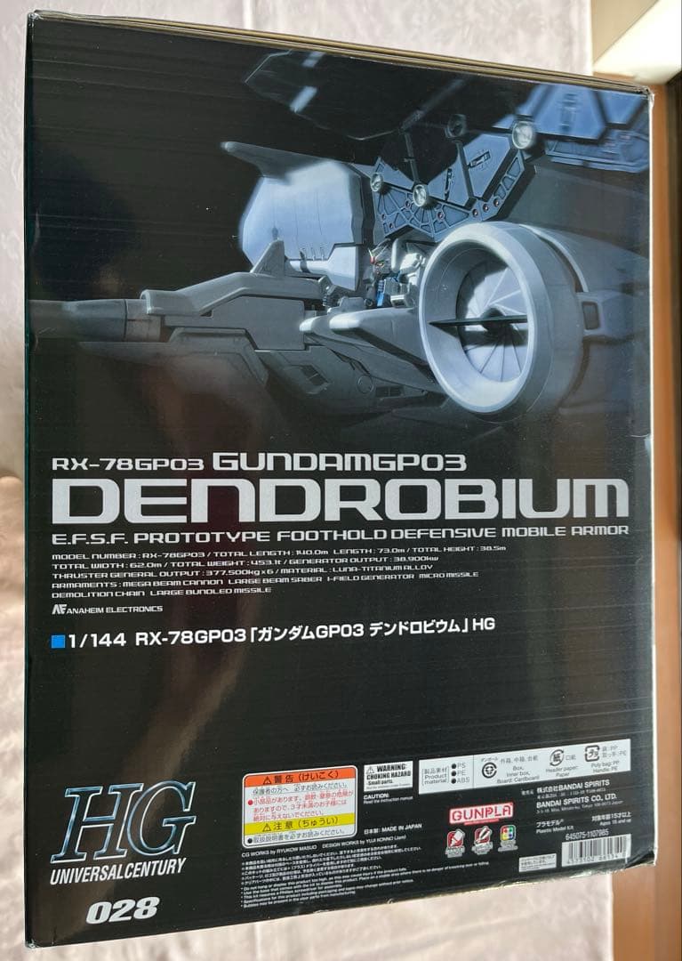 ガンプラ ガンダム試作3号機 デンドロビウム HG 0083