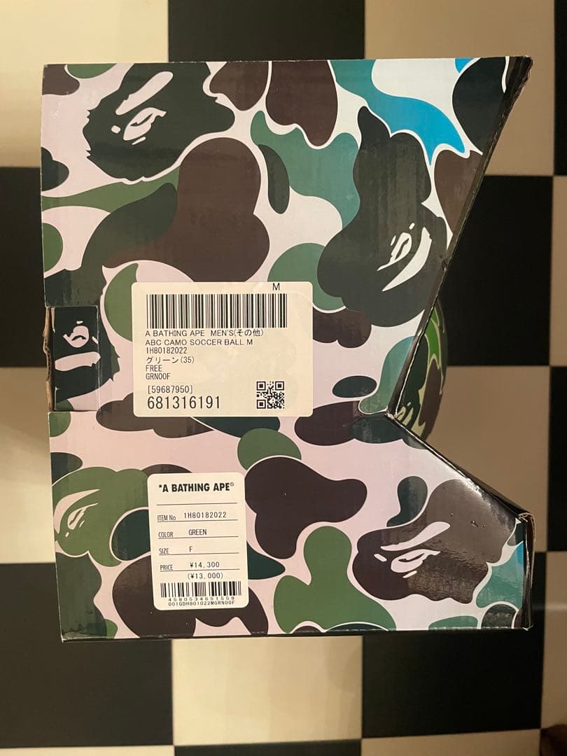 J*M様 エイプ　a bathing ape サッカーボール　カモフラ　レア　激