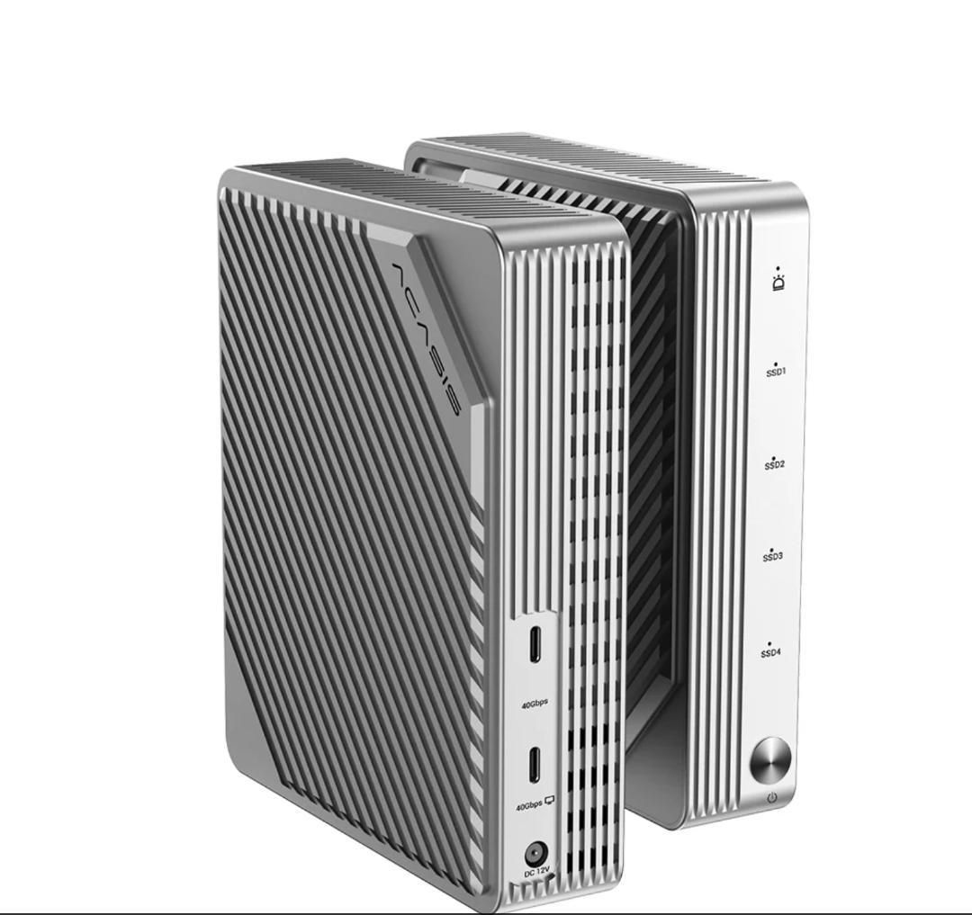 Acasis 4 Bay 40Gbps M.2 NVMe SSD ケース