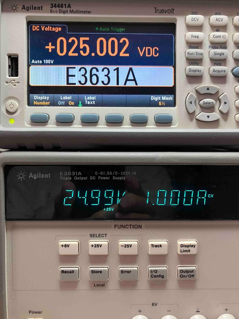 Agilent E3631 +/-25V/1A 6V/5A 正常動作品