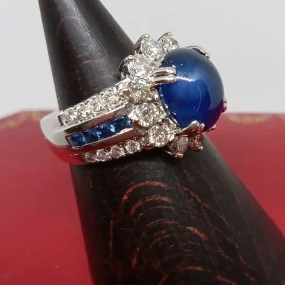 最終値下げ‼️6.40ctダイヤサファイアK18G　大幅値下げ‼️