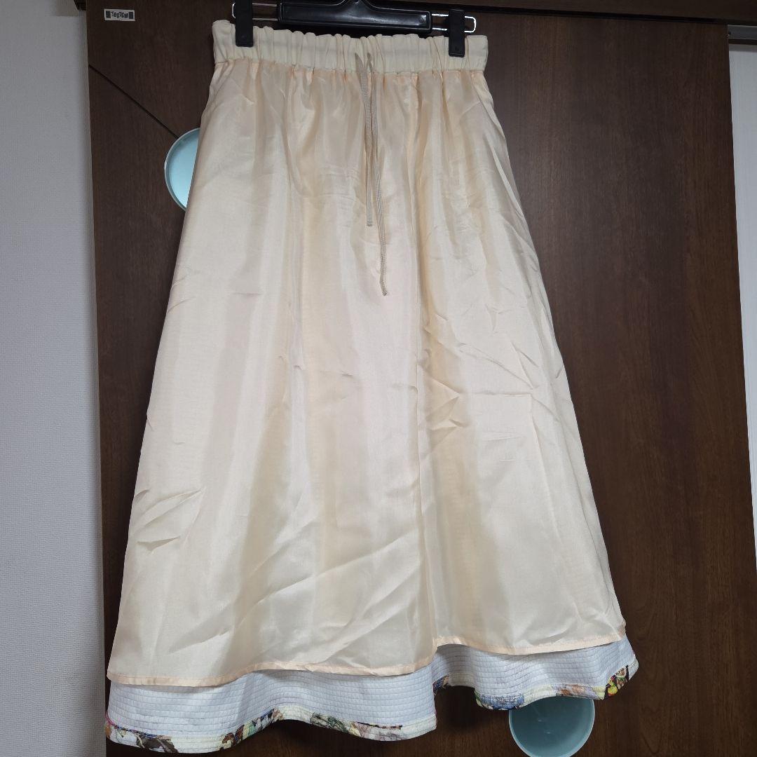 yukiemon 　パッチワーク　テキスタイル　スカート　M