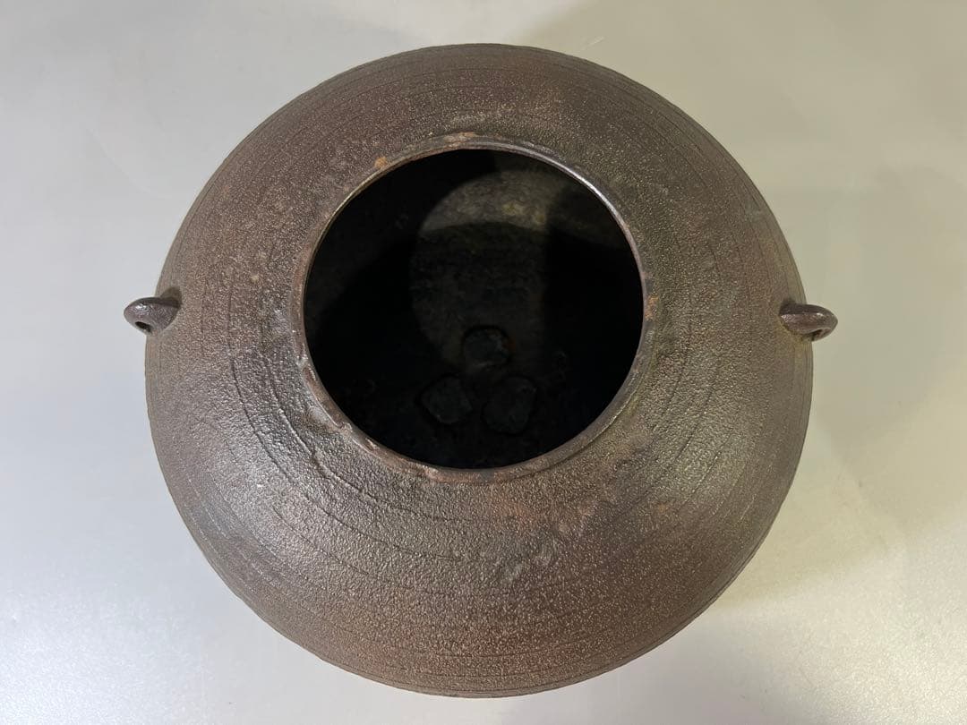 DT700 茶道具 高橋敬典作 筋入釜 共箱