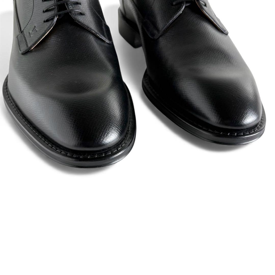 未使用 LOUIS VUITTON タイガ ダービーシューズ 8.5 LVロゴ