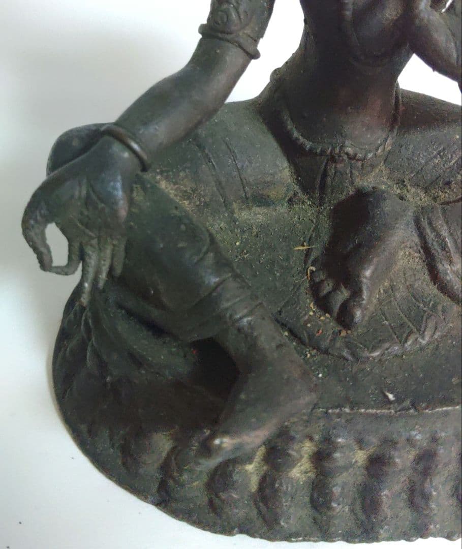 チベット　仏像　古銅　銅製　エ10