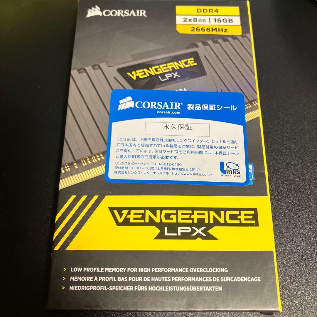 メモリー CORSAIR Vengeance LPX DDR4 16GB 2666MHz
