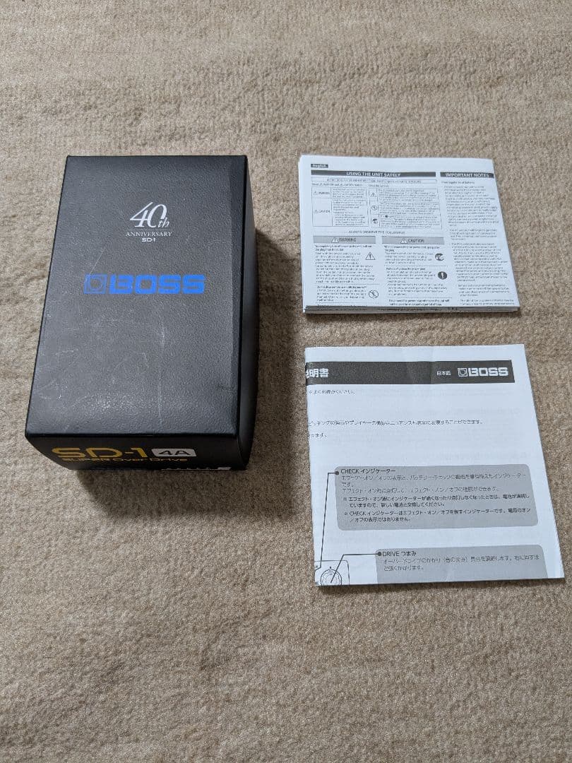 BOSS SD-1 オーバードライブ 40周年記念モデル
