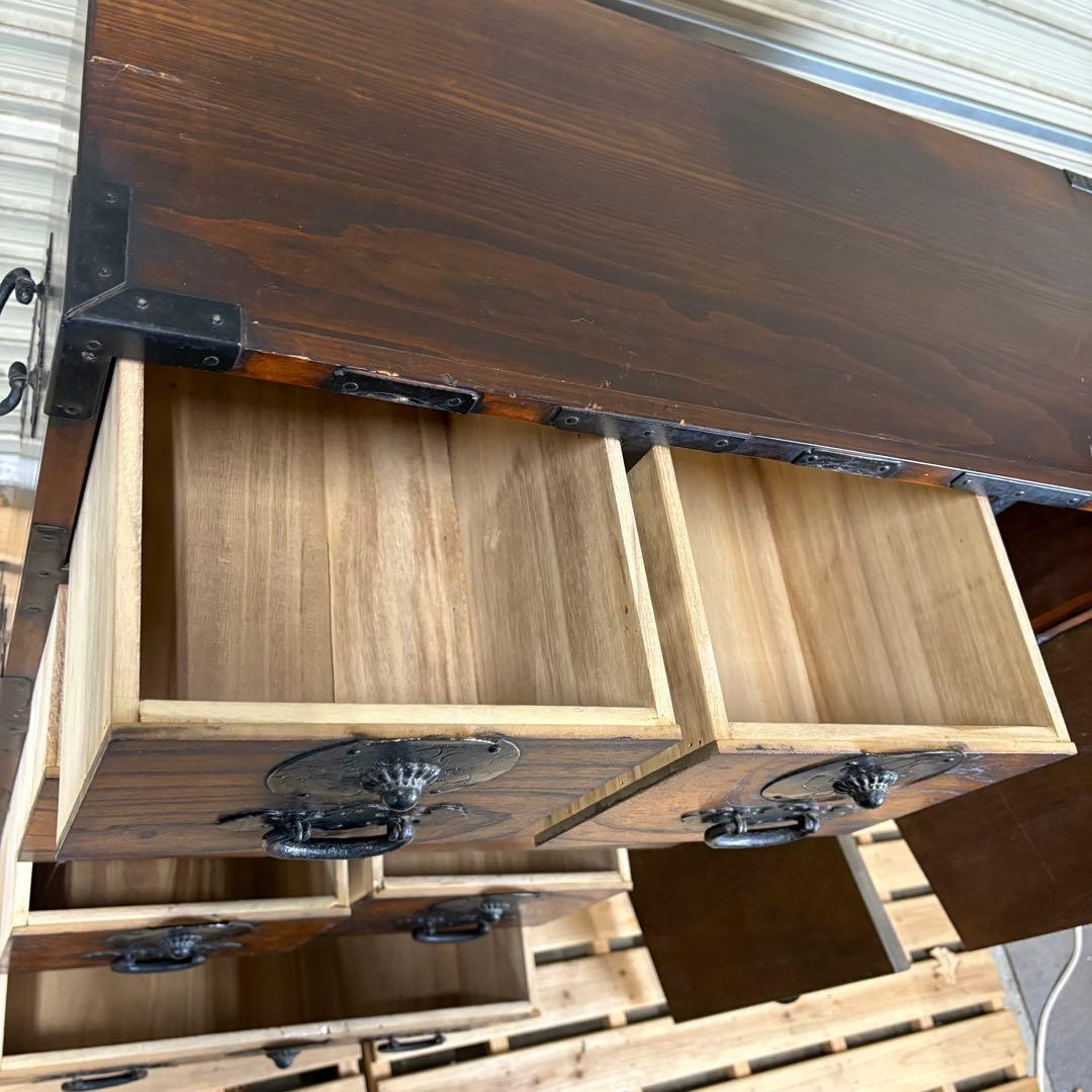 【送料込】時代箪笥　和箪笥　アンティーク家具　和家具　古道具　レトロ