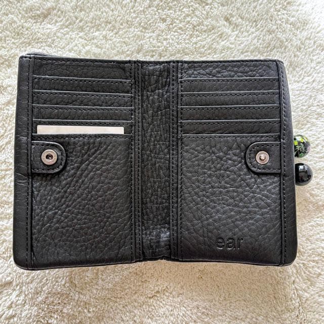 未使用 イアパピヨネ がま口 二つ折り 財布 sampoコラボ