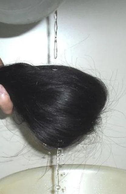 処分価格　新品　人毛　総手植えシルクタイプ、　普通色 　MーLサイズ