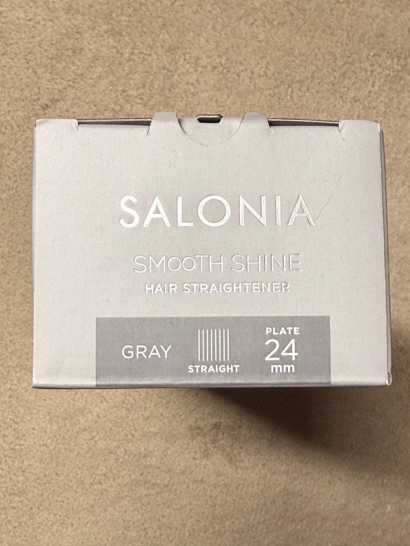 SALONIA Smooth Shine ストレートヘアアイロン グレー
