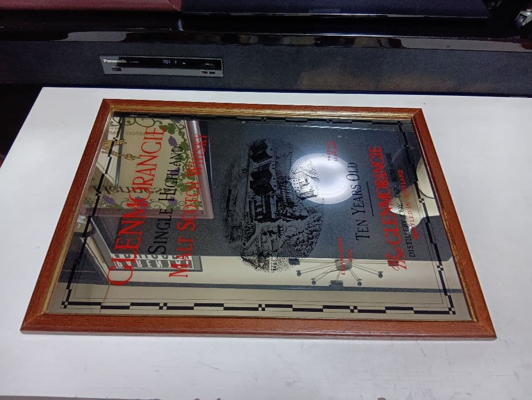 1980's 非売品　ノベルティ　グレンモーレンジ　10年　パブミラー