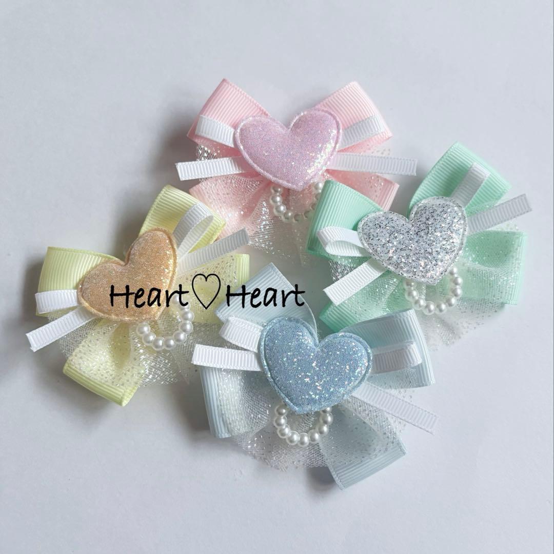うめぼしさま★ Heart♡Heart 　トリミングリボンチョーカー 8セット