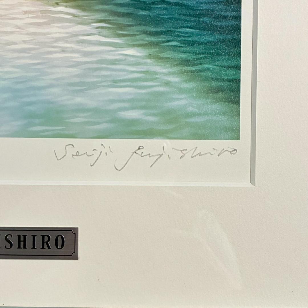 美品 藤城清治「日の出の音楽」レフグラフ 直筆サイン入り 作品保証書有