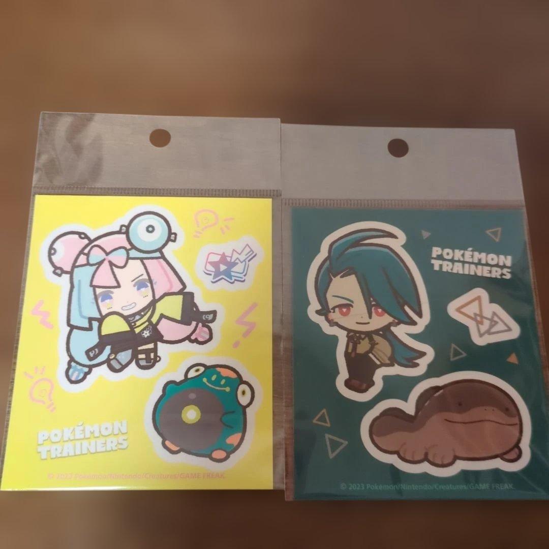 ポケモントレーナーズ フィギュアセット & ステッカー　チリ　ナンジャモ