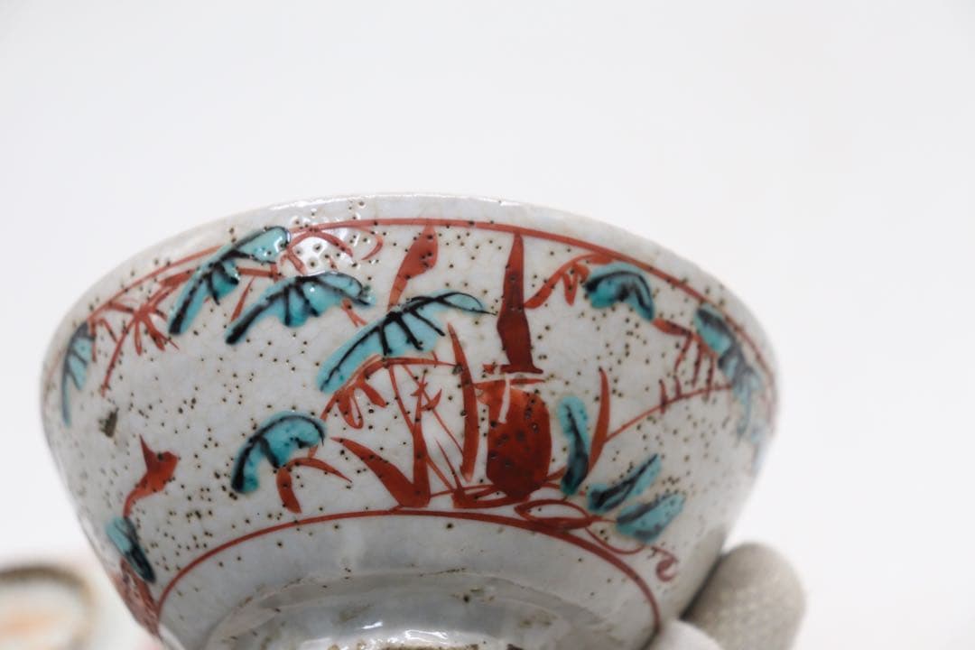 中国　明時代　呉須蓋茶碗　送料込み250108