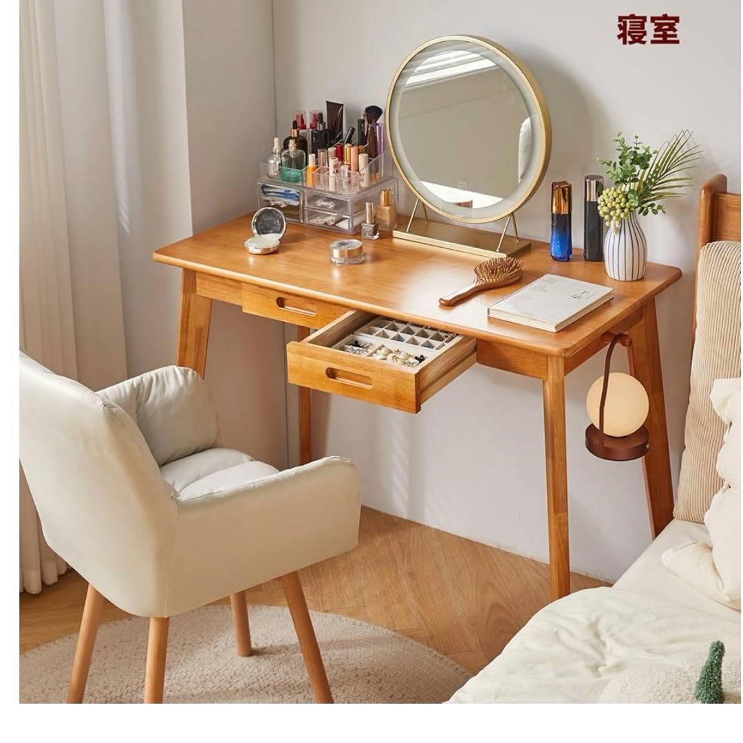 机 デスク パソコンデスク 天然木 幅100×奥行50×高さ75cm簡単なPC机