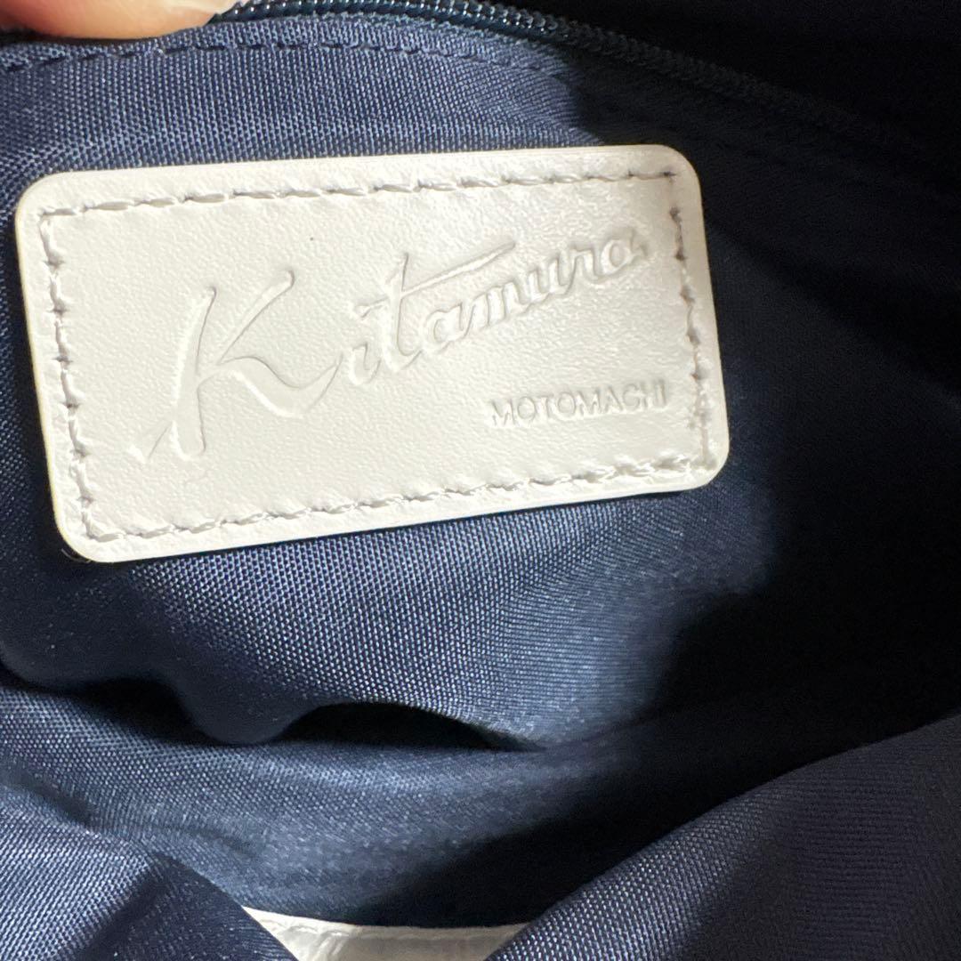 キタムラ　ナイロンショルダーバッグ　ネイビー