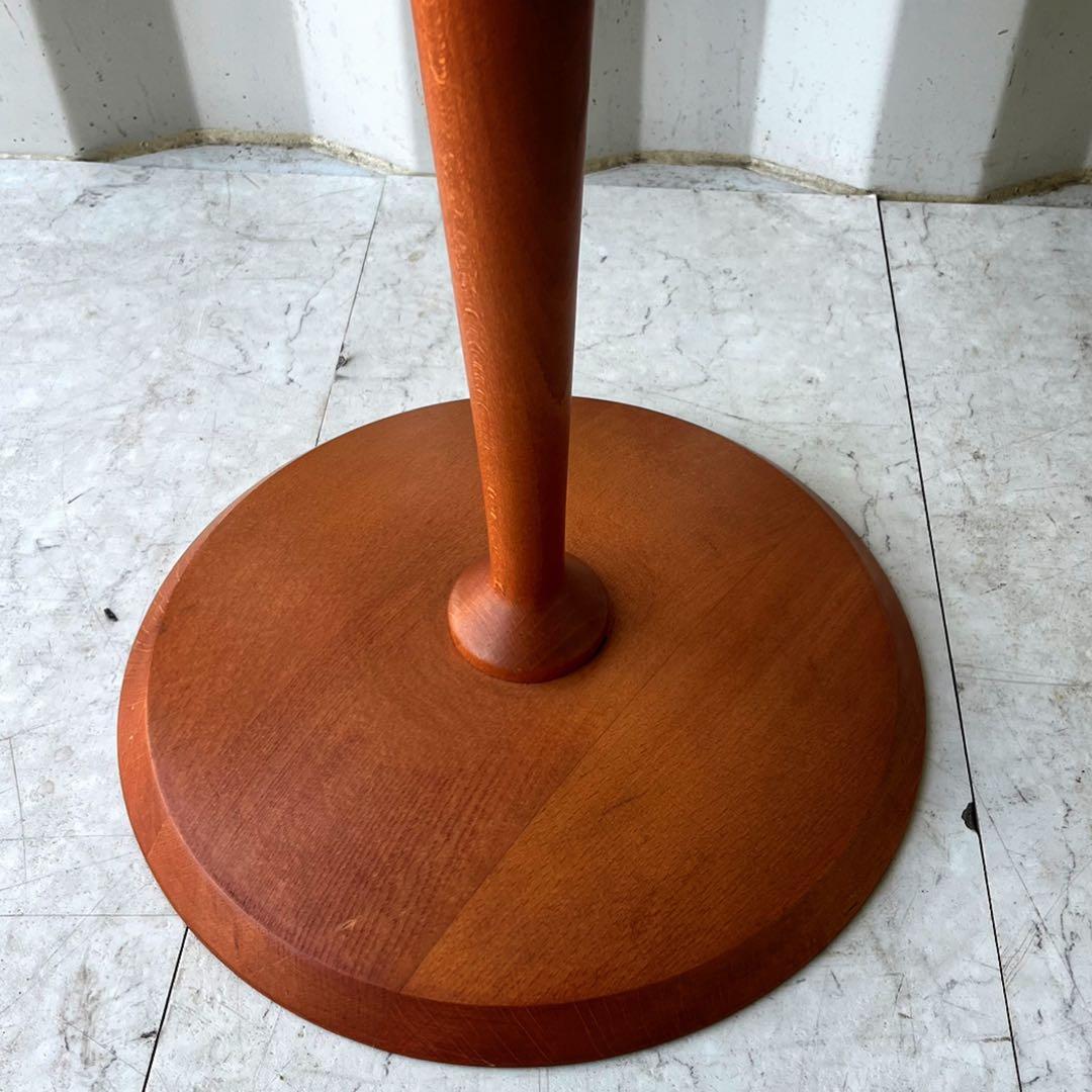 取付無料！カリガリス風おしゃれモダンインテリア 円形ガラスサイドテーブル✨