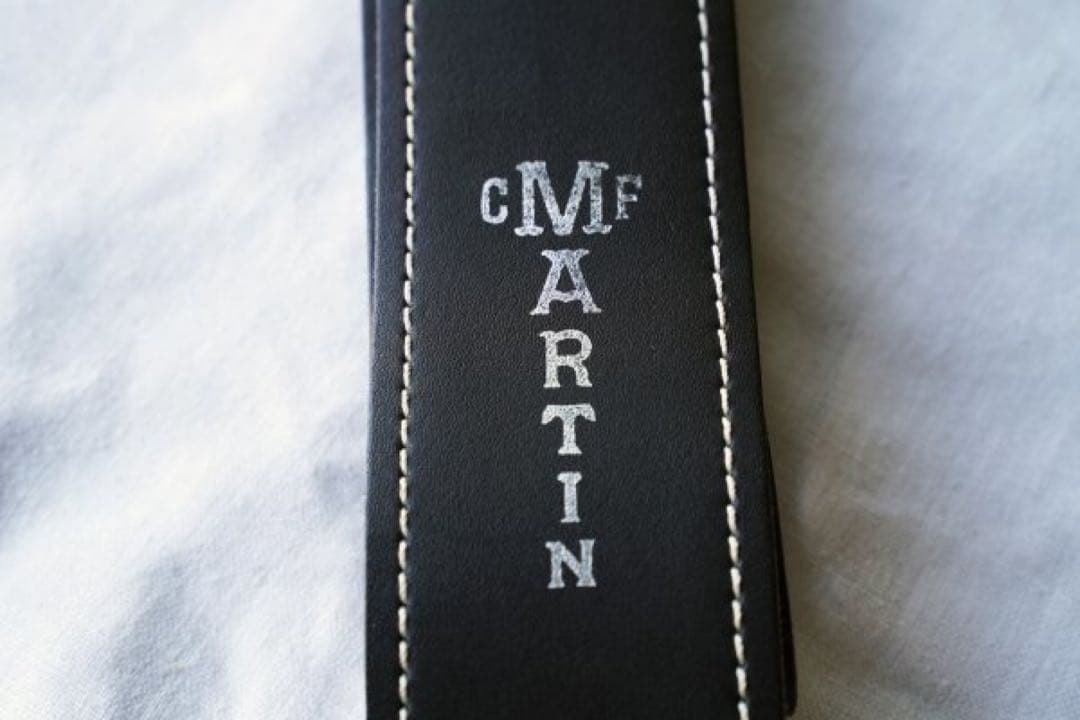 桜井着 Martin マーチン レザーギターストラップ ブラック