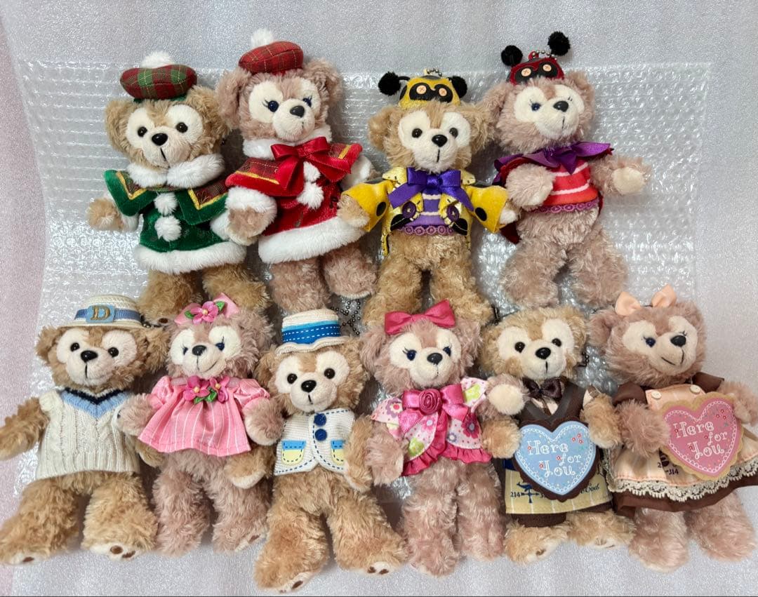 ダッフィー　シェリーメイ　ぬいぐるみバッジ　スプリング　スウィート　クリスマス