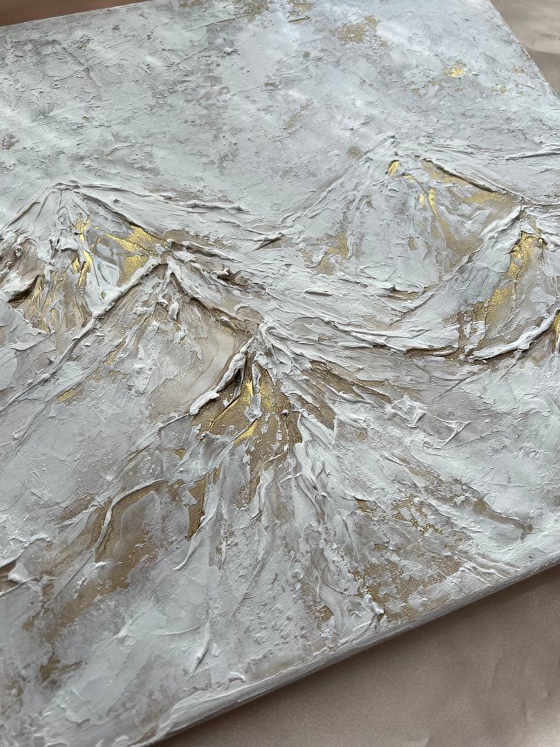 インテリア/和風/絵画/アート/抽象画/モダン/ホテル/ホワイト/ゴールド/山