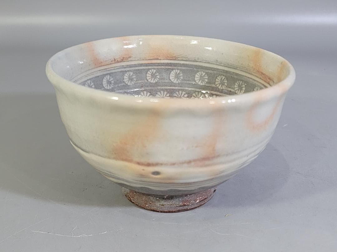 茶道具 三作三嶋茶碗 十客 平安清和作 共箱 美品 DT608