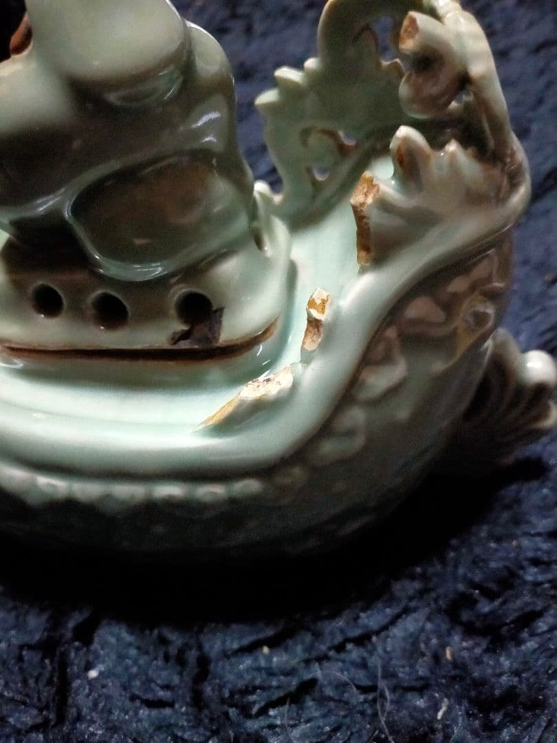 鍋島青磁大黒船香炉