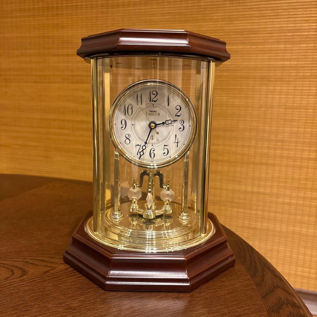 SEIKO EMBLEM 置時計 （希少な八角形）