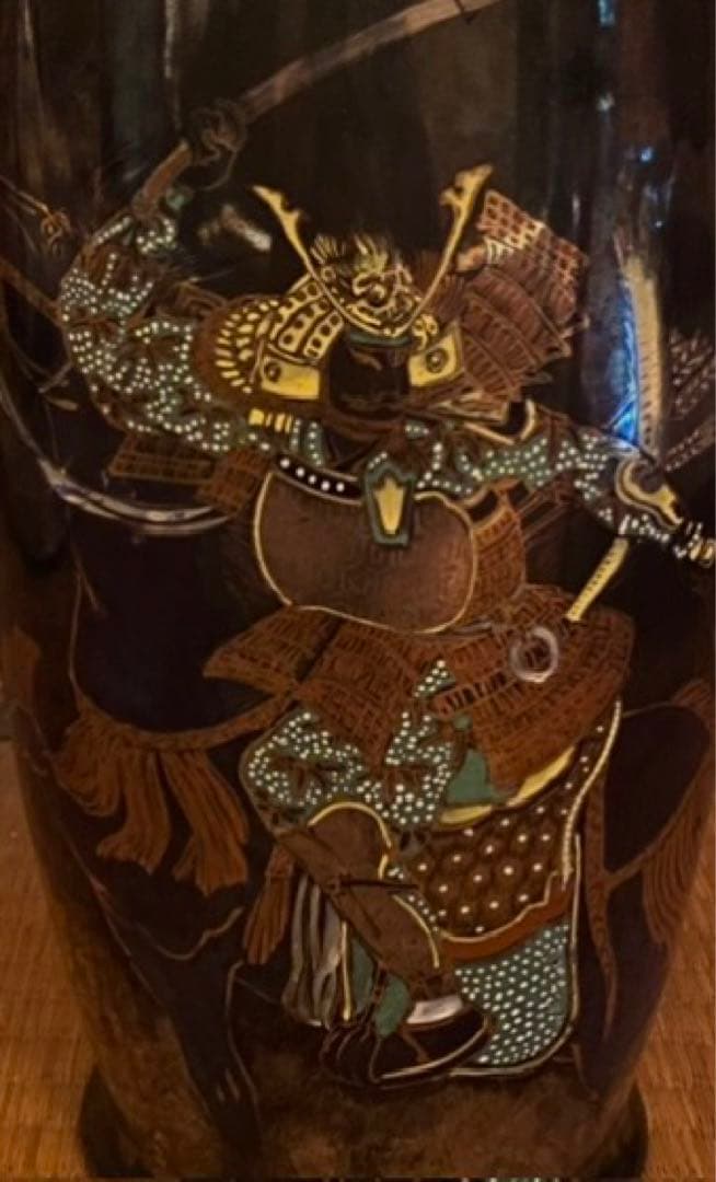 秀山　花瓶　Japan Vintage samurai