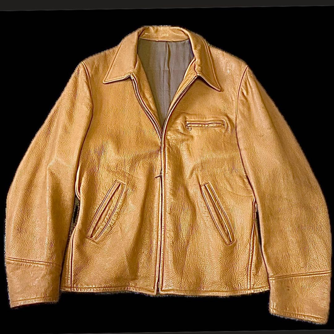 50s 鹿革 ミントコンディション Lサイズ スポーツジャケット vintage