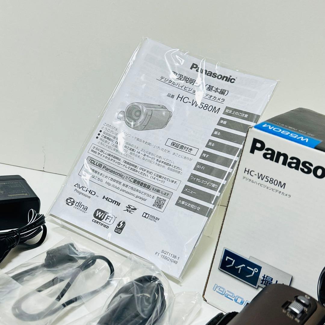 【未使用級】②Panasonic HC-W580M ビデオカメラ ワイプ撮り