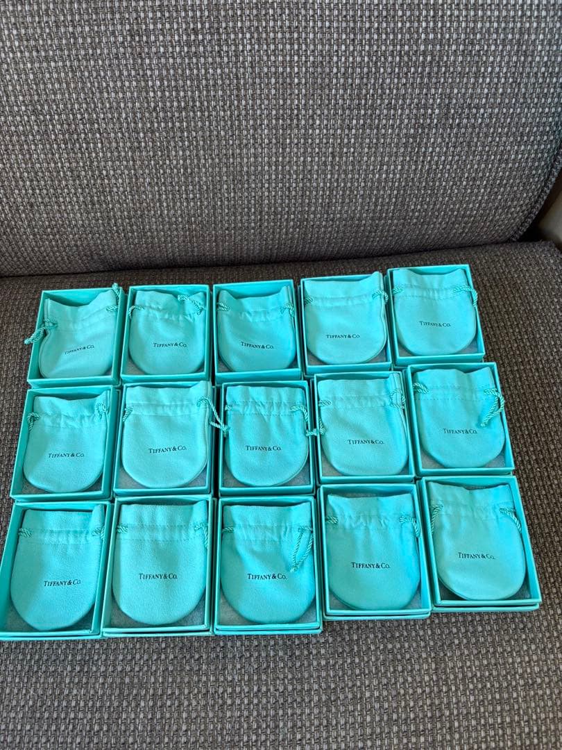 旧型　中古品ティファニー空箱巾着袋12セット